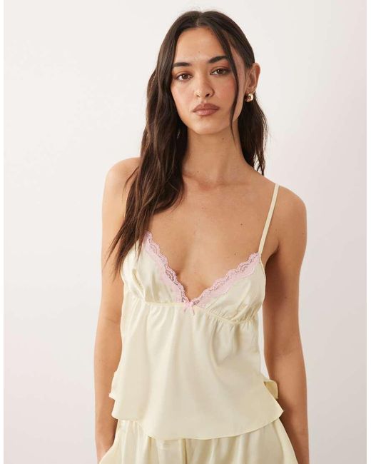 Boux Avenue Natural Kaya Satin Cami Set
