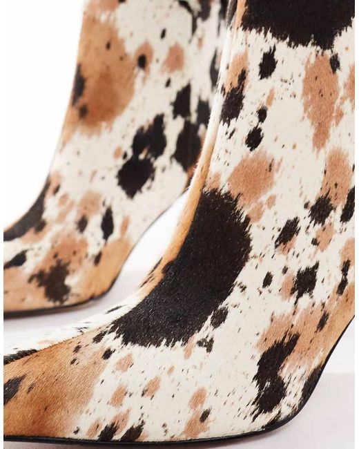 Schuh Blue Kitten Heel Ankle Boots