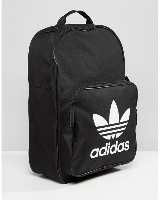 adidas originals trefoil logo backpack in black