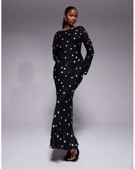 asos long sleeve evening dresses ASOS DESIGN mesh long sleeve midi dress in burgundy