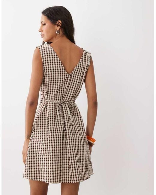 ASOS White V Neck Mini Dress