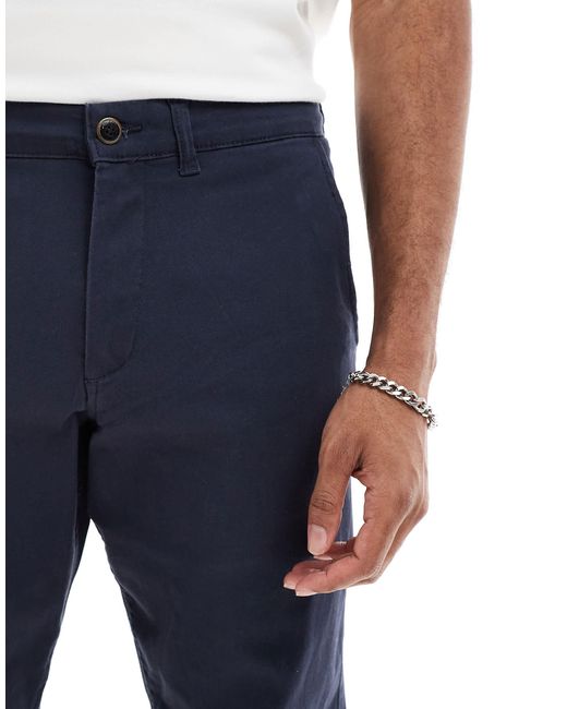 Jack & Jones – kane – 2er-pack lockere chinohosen in Blue für Herren