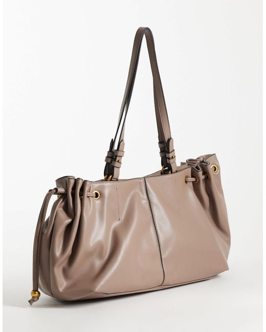 ASOS Brown Drawstring Tote Bag