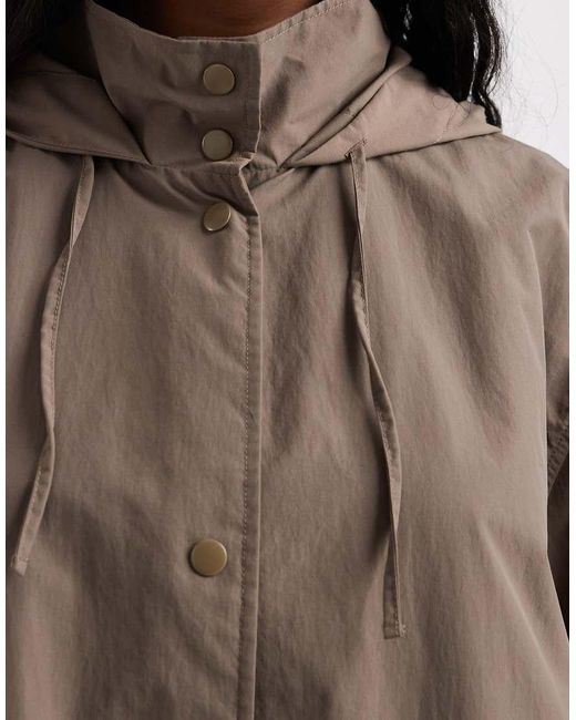ASOS Black Shower Resistant Chuck On Coat