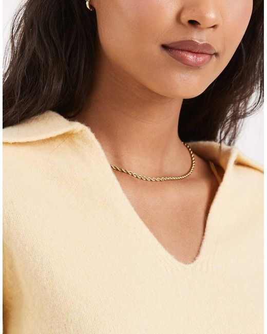 New Look Brown Collared Knitted Tee
