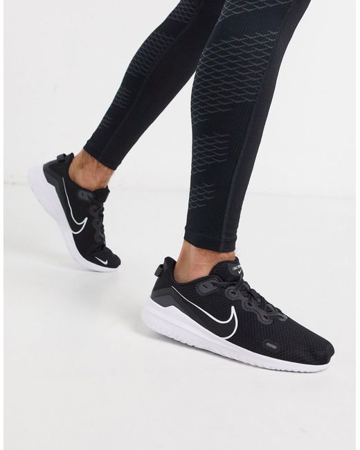 nike running renew ride 2 trainers in black