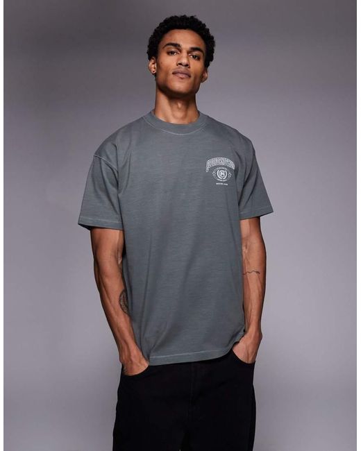Good For Nothing Gray Oversized T-shirt for men