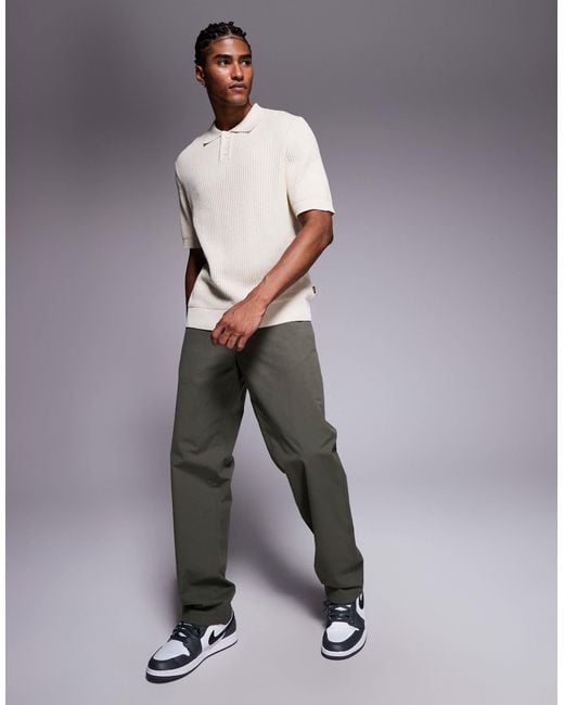 Boss Gray Knitted Polo for men