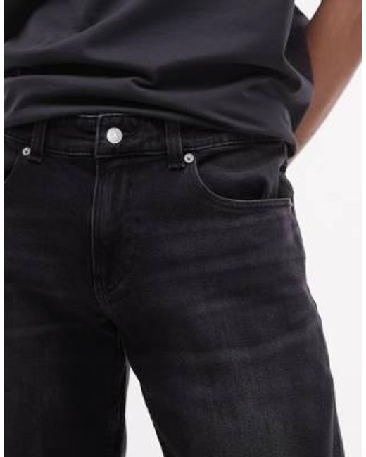 Ronnie - short en jean slim à ourlet retroussé Tommy Hilfiger pour homme en coloris Black