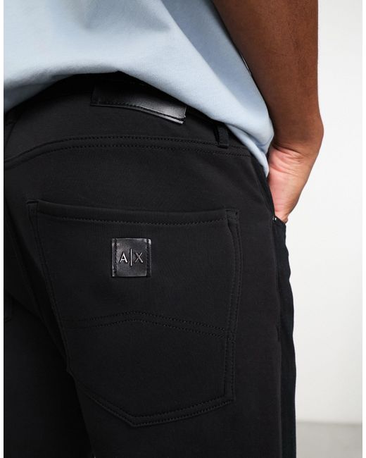 Armani Exchange Black Tapered Jeans for men