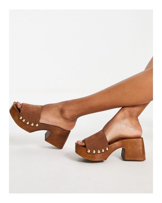 suede clog sandals