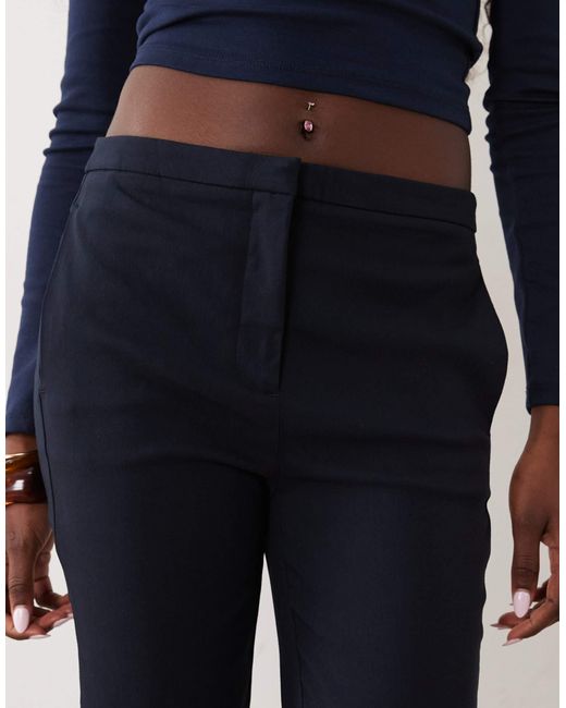 Mango Blue Tailored Slim Trouser