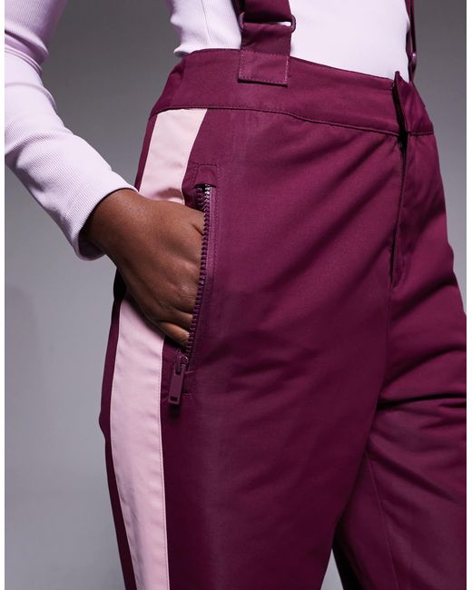 Threadbare Purple Ski Straight Leg Pants