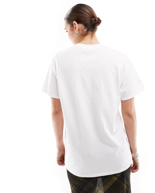 T-shirt oversize à imprimé cowgirl club ASOS en coloris White