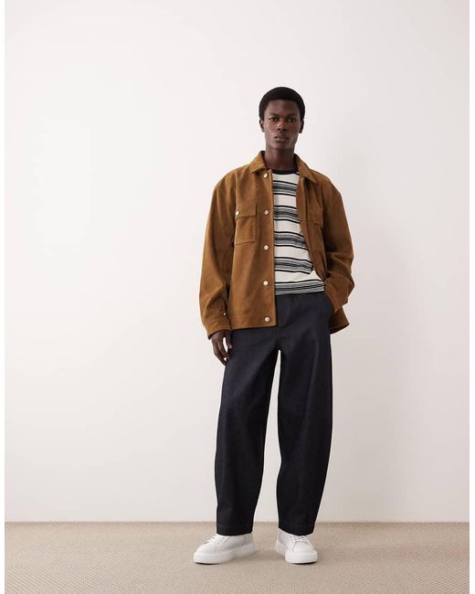 ASOS COLLECTIVE Natural Co-ord Ac-b-254 Tapered Barrel Fit Jean for men