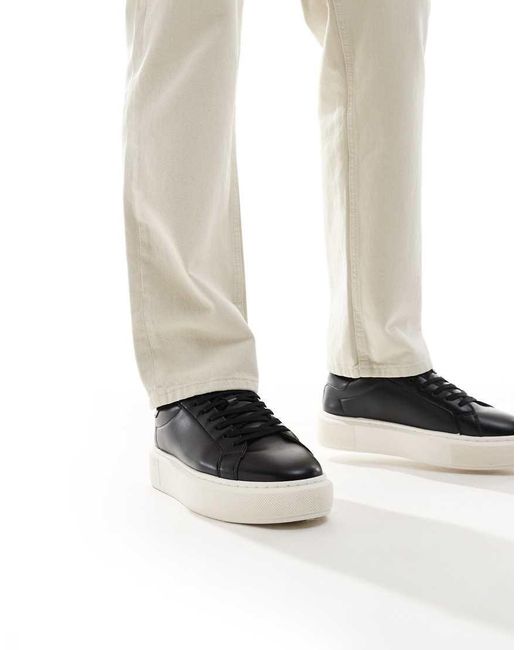 Jack & Jones White Faux Leather Trainer for men