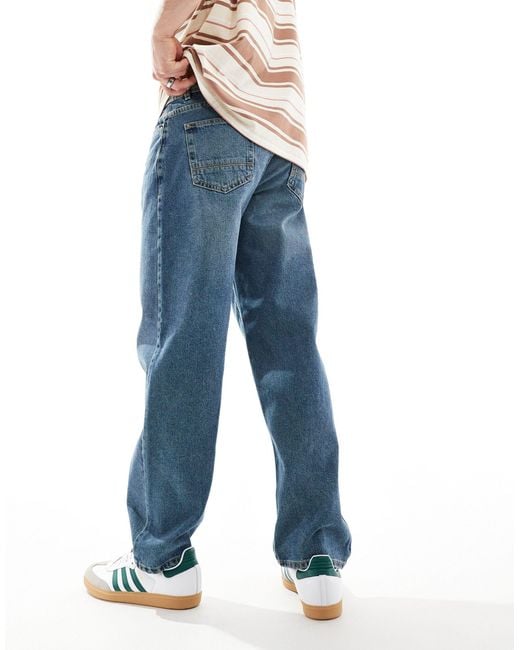 New Look Blue Loose Jeans for men
