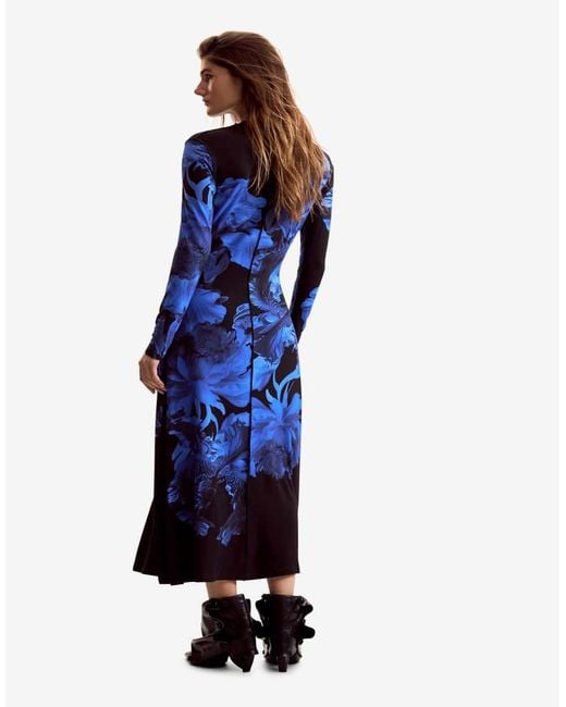 Desigual Blue Maxi Floral Dress. C. Lacroix