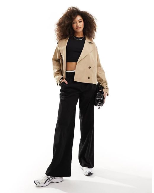 Vero Moda Natural Aware Boxy Short Trench Jacket