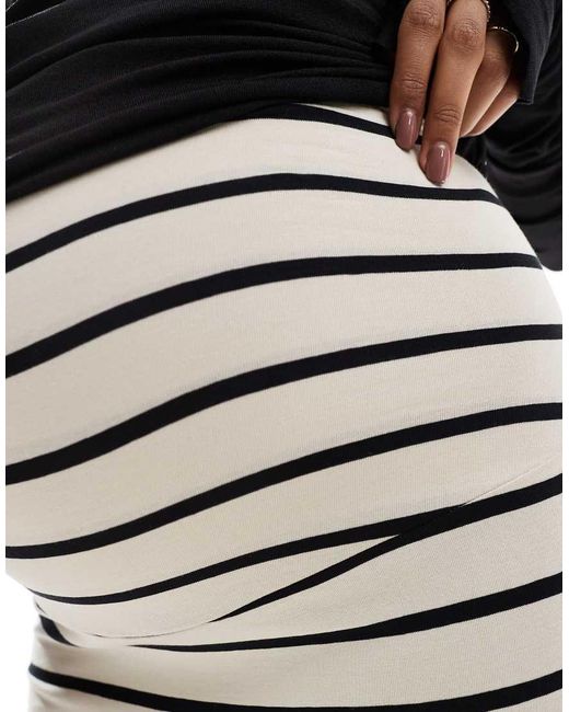 Mama.licious White Mamalicious Maternity Jersey Over The Bump Maxi Skirt