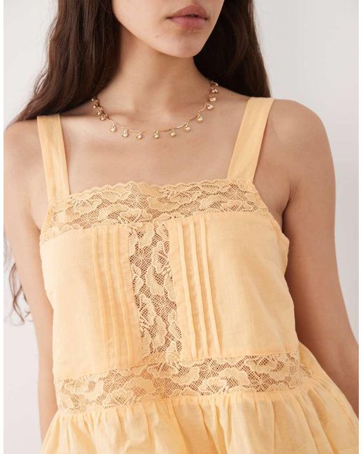 New Look Natural Lace Cami Top