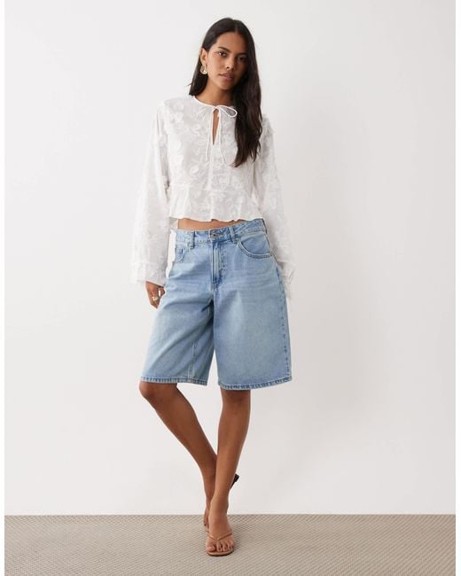 Mango White Lace Blouse