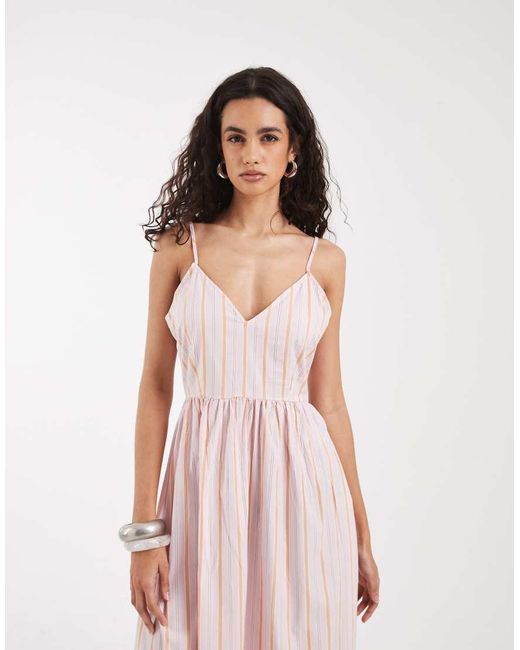 Vero Moda Pink Cami Midi Dress