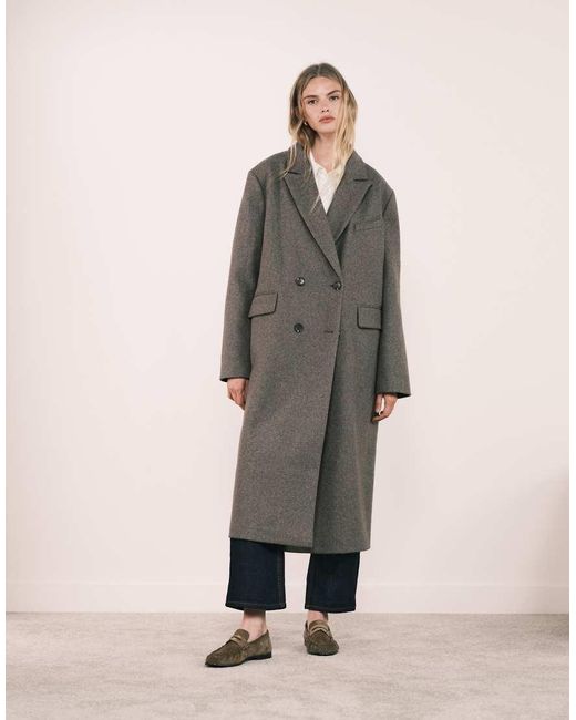 ASOS Oversized Dad Jas in het Natural