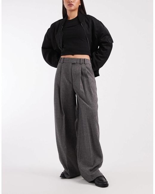 ASOS Black Low Rise Mensy Trousers