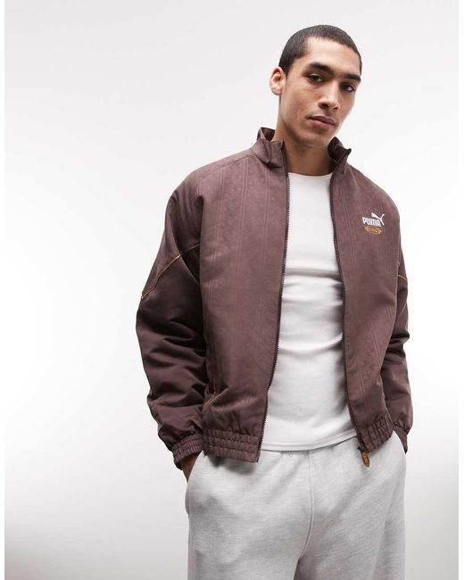 PUMA Brown King Short Lined Jacket for men