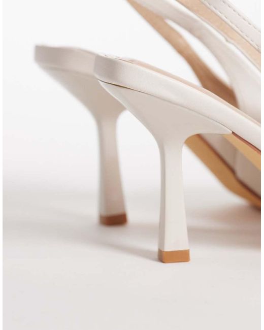 SEQWL Natural Salado Heeled Court Shoe