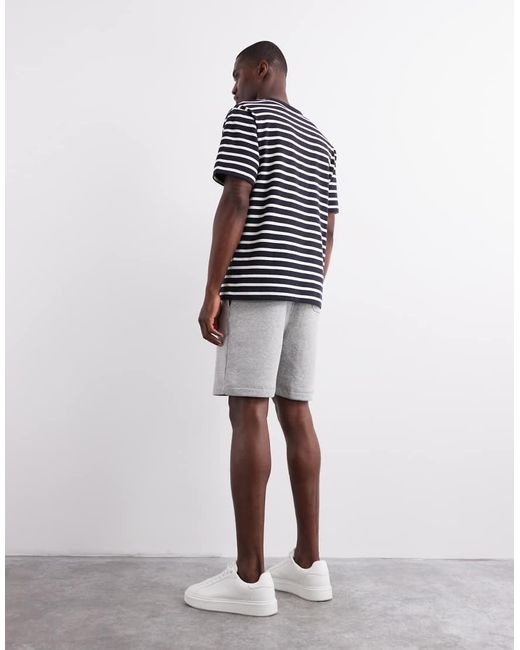 ASOS Blue Essential Mid Length Slim Shorts for men
