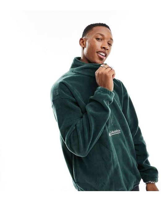 Columbia Green Bent Bough 1/2 Zip Fleece for men