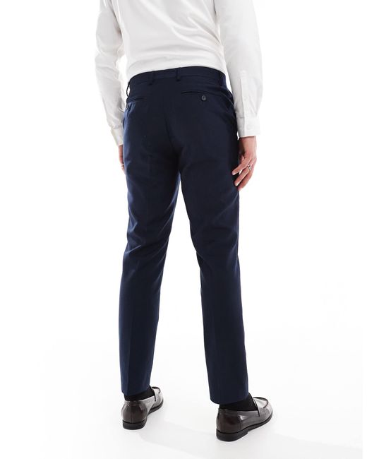 French Connection Blue French Connection Formal Suit Pants for men