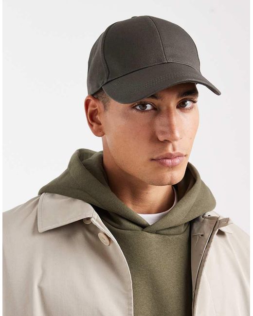Cappello Con Visiera Kaki di ASOS in Green da Uomo
