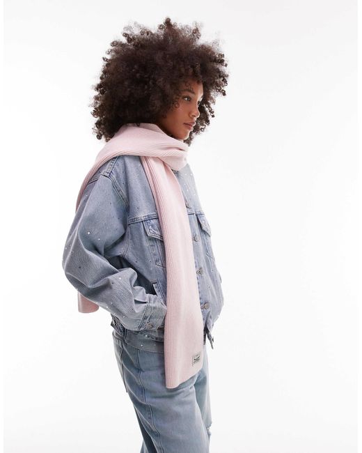 Levi's Blue – gerippter strickschal