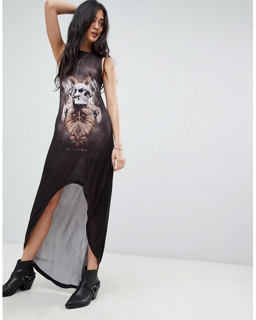 Vestido largo calavera cheap