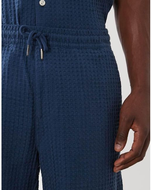 Farah Blue Swinton Drawstring Shorts for men