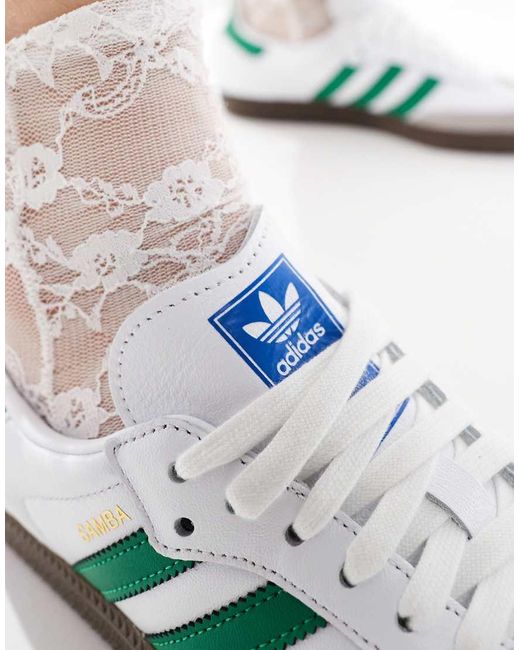 Adidas Originals White Samba Og Sneakers