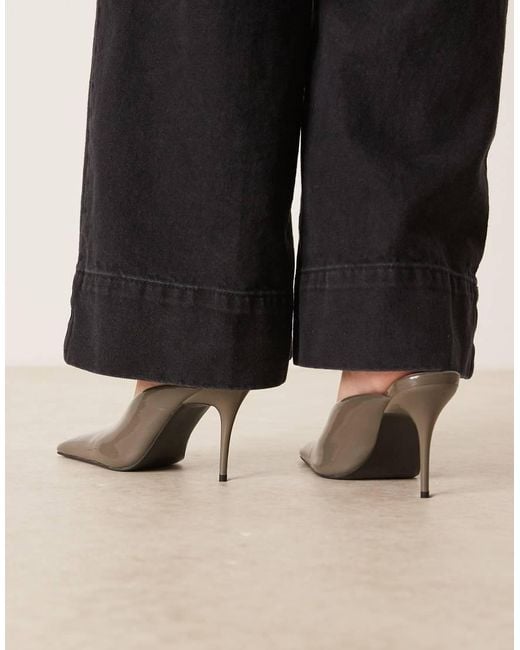 ASOS Black Pablo Ultimate Square Toe High Heel Mules