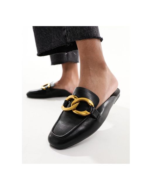 Mia - sabot neri di ASOS in Black