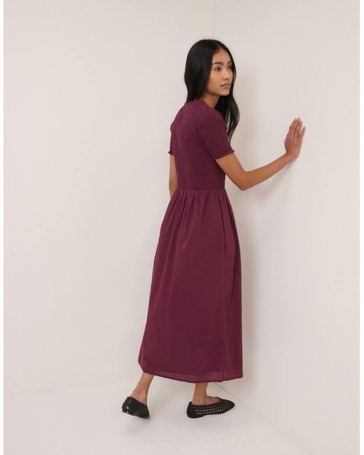 Nobody's Child Pink Ruched Zita Midi Dress