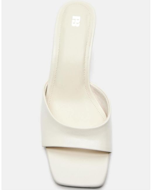 Pull&Bear White Heeled Sandals