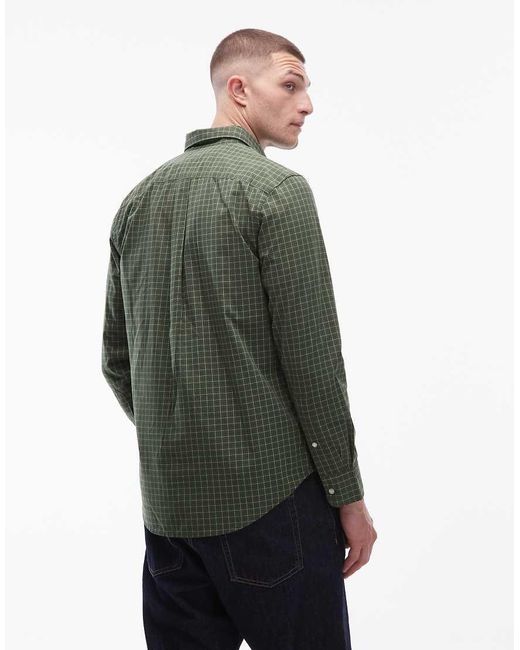 Tommy Hilfiger Green Core Small Check Poplin Shirt for men