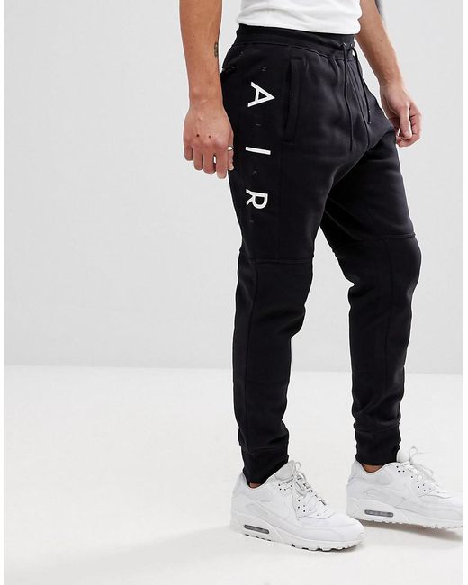 Nike Air Joggers In Skinny Fit In Black 886048-011 for men