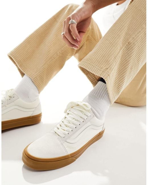 Vans Natural Old Skool Gum Sole Sneakers for men