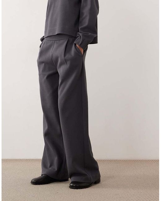 Mango Blue Cotton Mix Pique Straight jogger Co-ord