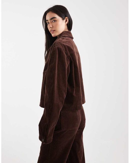 ASOS Brown Cord Jacket Co-Ord