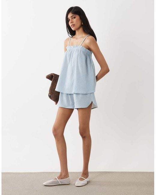 ASOS Blue Pull On Shorts