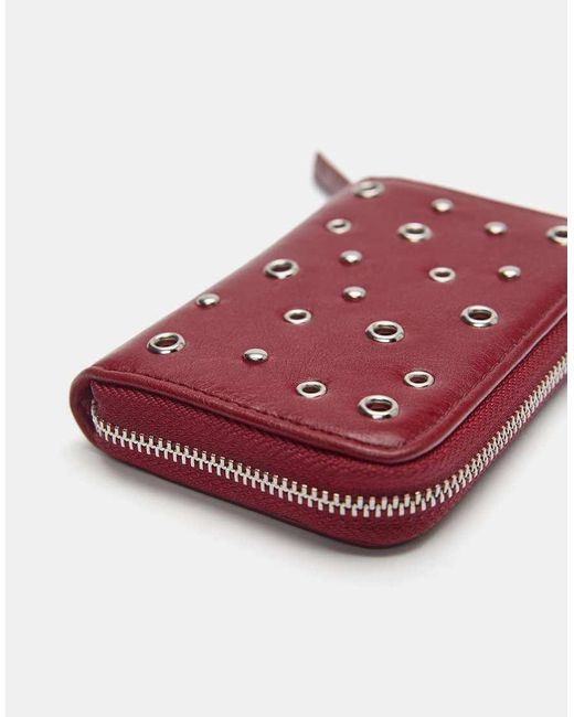 Pull&Bear Purple Studded Wallet